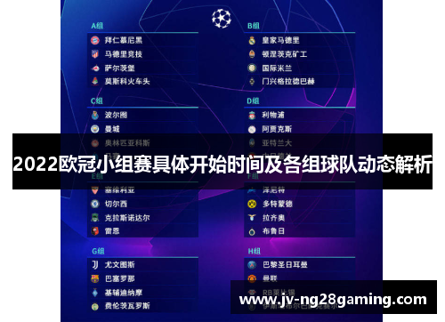2022欧冠小组赛具体开始时间及各组球队动态解析 2022欧冠小组赛具体开始时间及各组球队动态解析